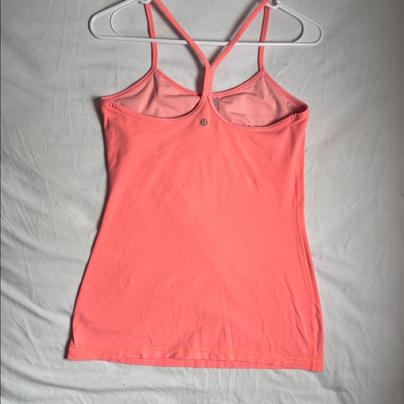 Lululemon power Y tank top. Coral Pink Women's Strappy Tank Top - Picture 2 of 3